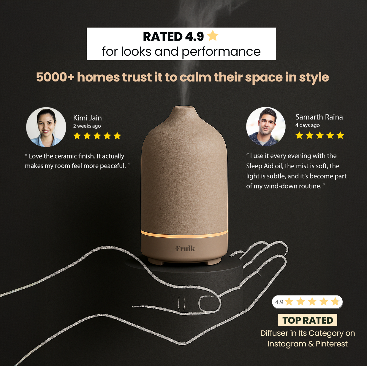 Ceramic Stone Premium Ultrasonic Diffuser