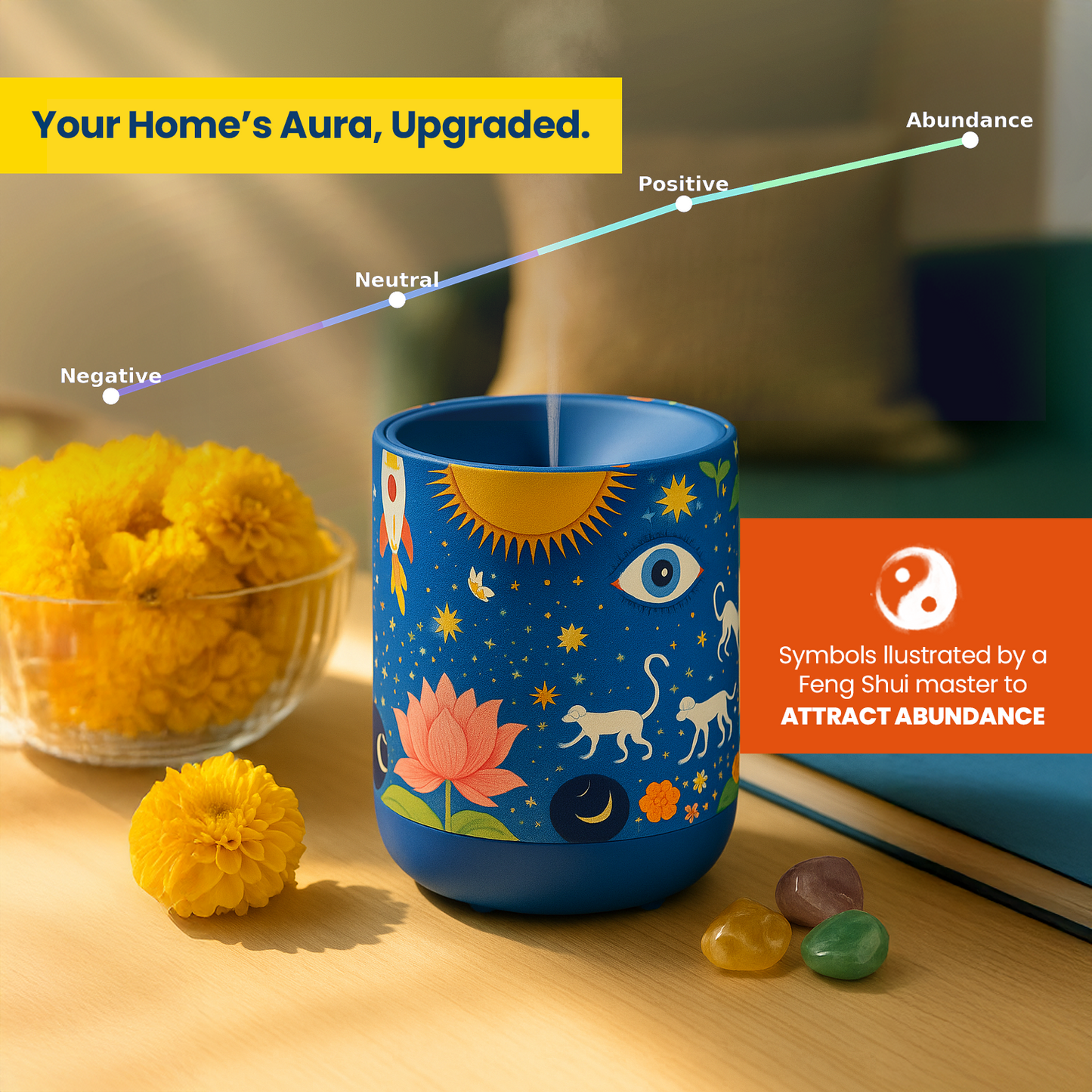 Abundance Diffuser - Illustrated by a Feng Shui Master