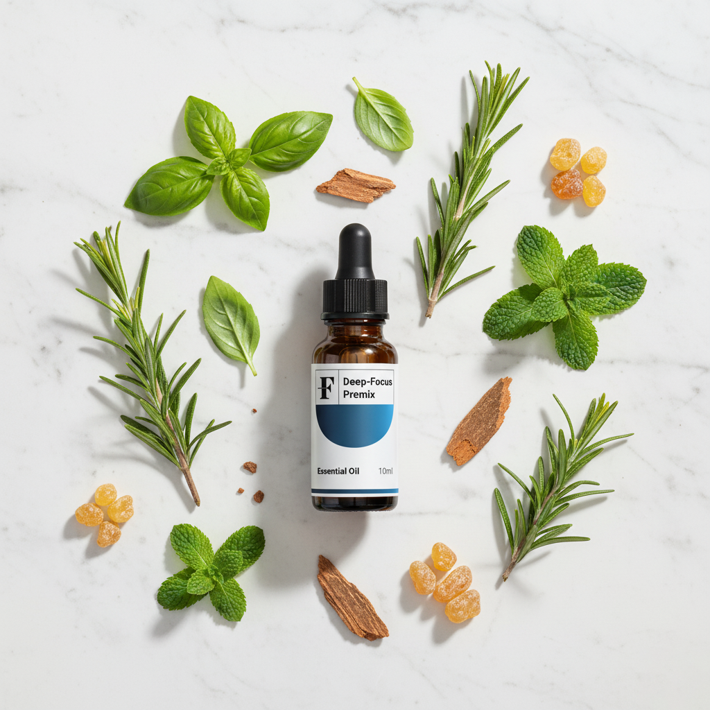 Deep Focus Premix Oil – Natural Blend for Study, Work & Meditation