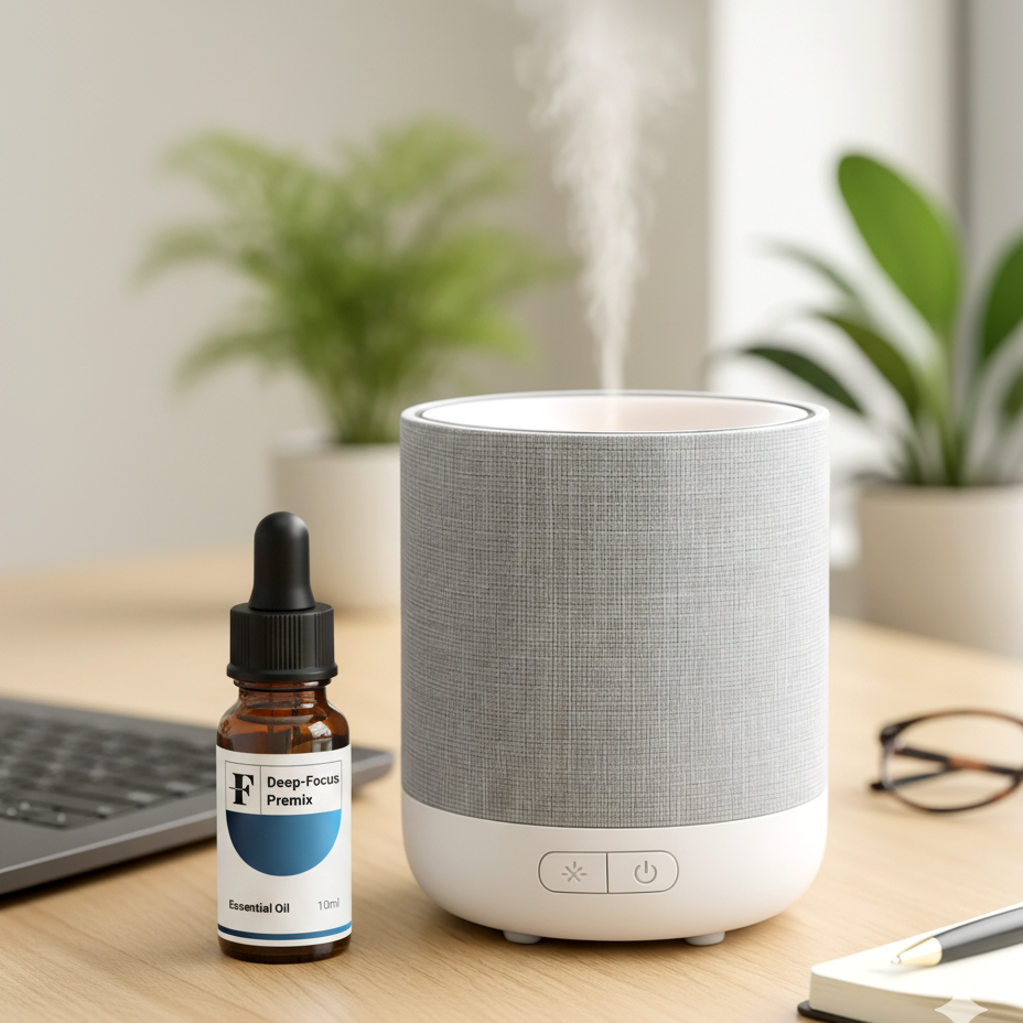 Deep Focus Premix Oil – Natural Blend for Study, Work & Meditation