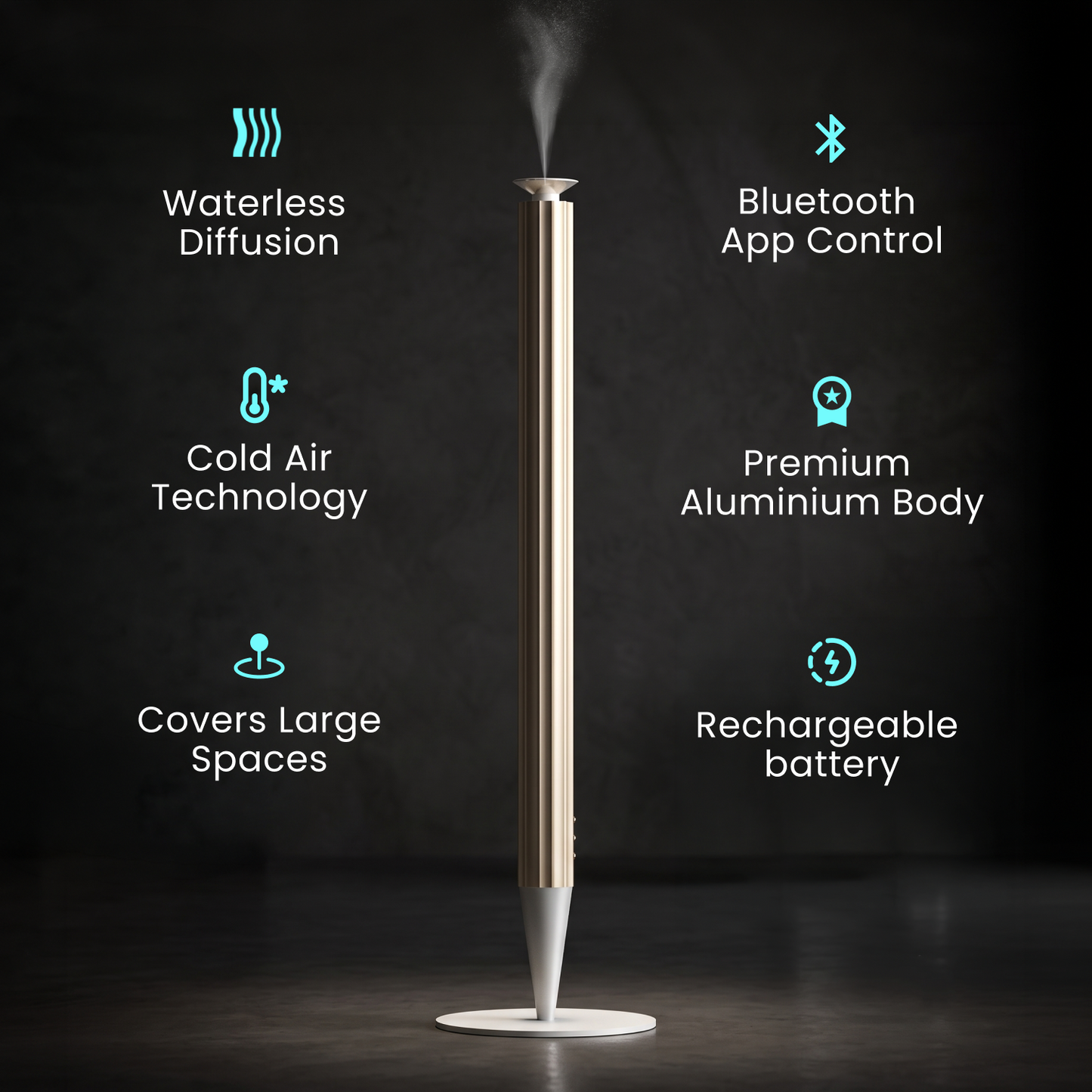 Vertis - Floor Standing Waterless Diffuser for Large Spaces