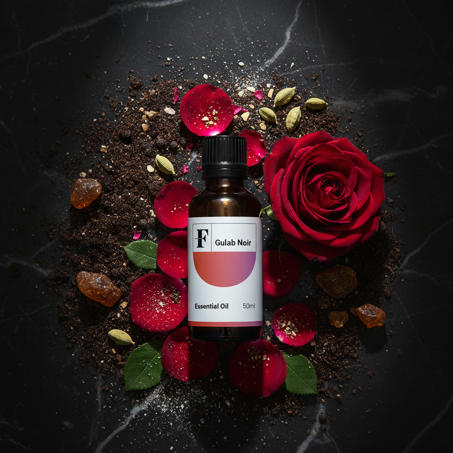 Gulab Noir Essential Oil – Luxurious Rose & Amber Blend