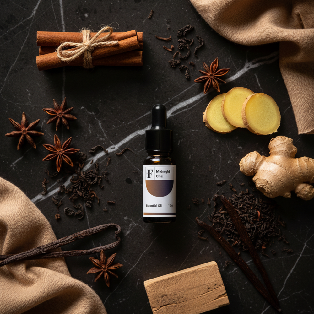 Midnight Chai Essential Oil – Aroma of Tea, Spice & Wood